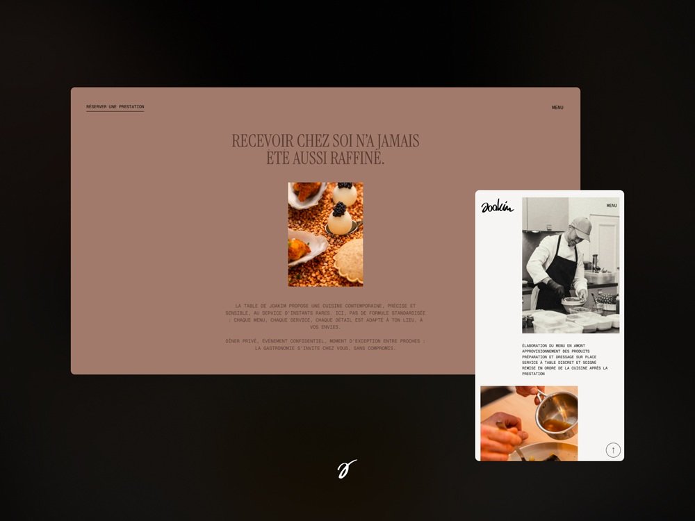 la table de joakim website layout design4users