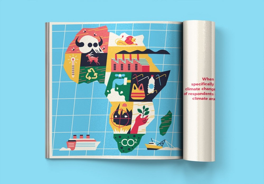 muti editorial illustration African Youth Survey design4users