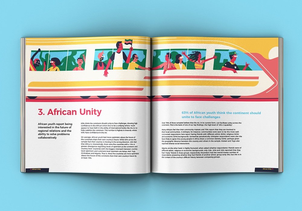 muti editorial illustration African Youth Survey design4users