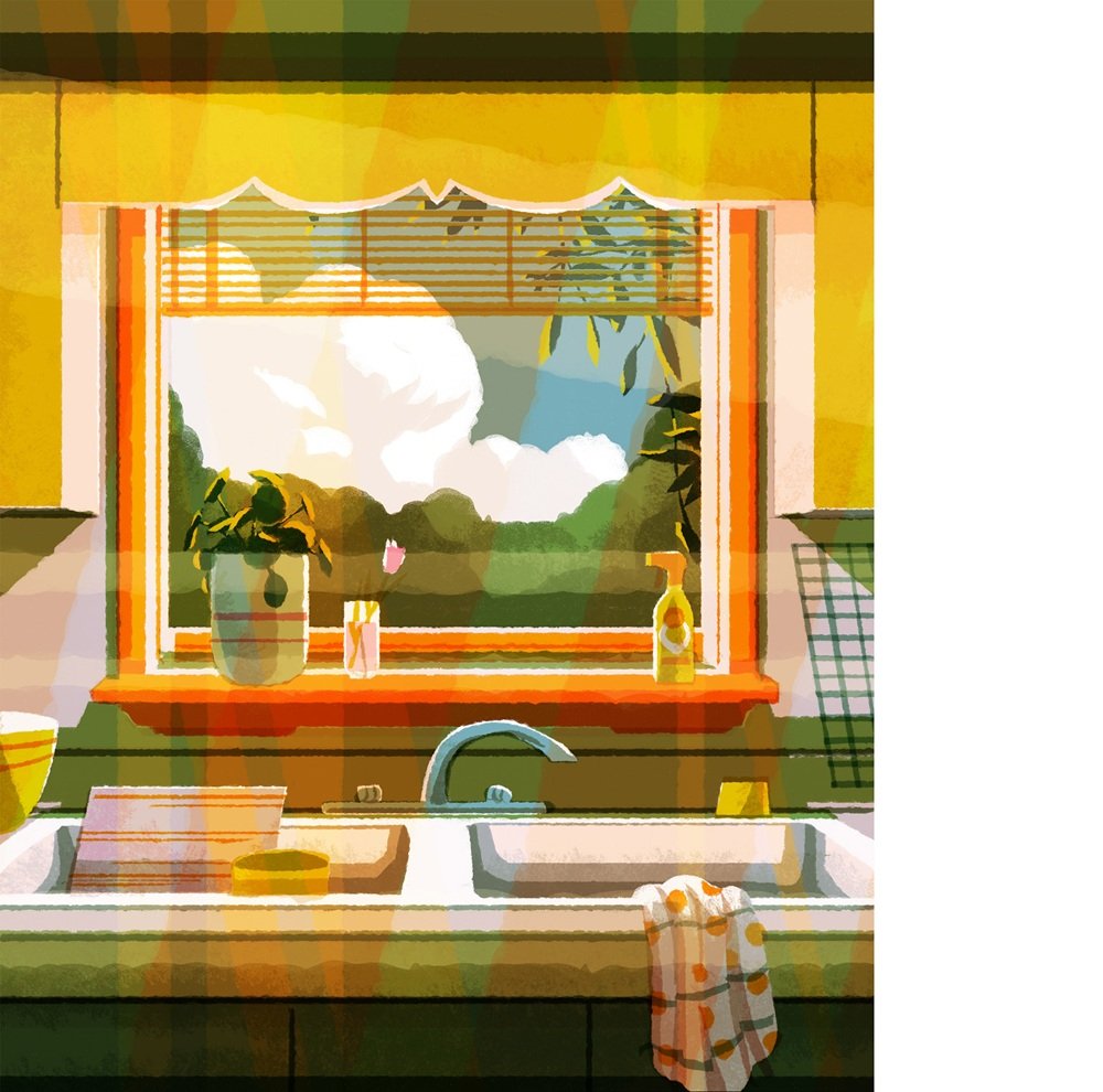 muti editorial illustration dog days design4users