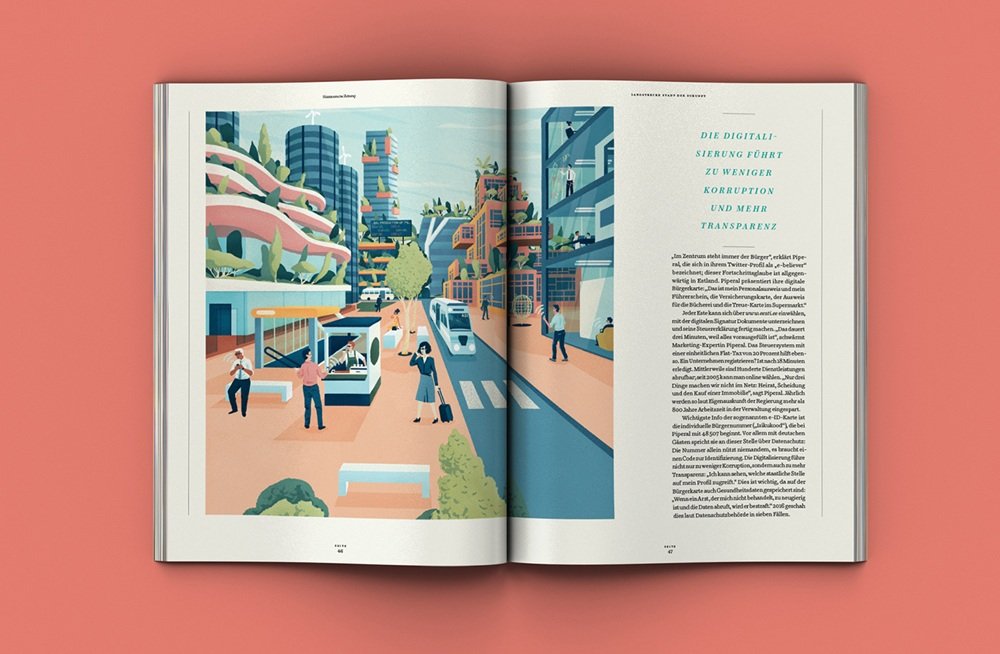 muti editorial illustration Süddeutsche Zeitung design4users